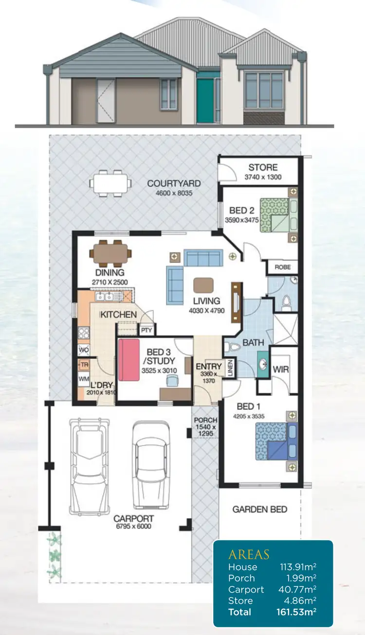 Floorplan of Homely retirement listing, 5 / 11 Fletcher Street, Port Denison WA 6525