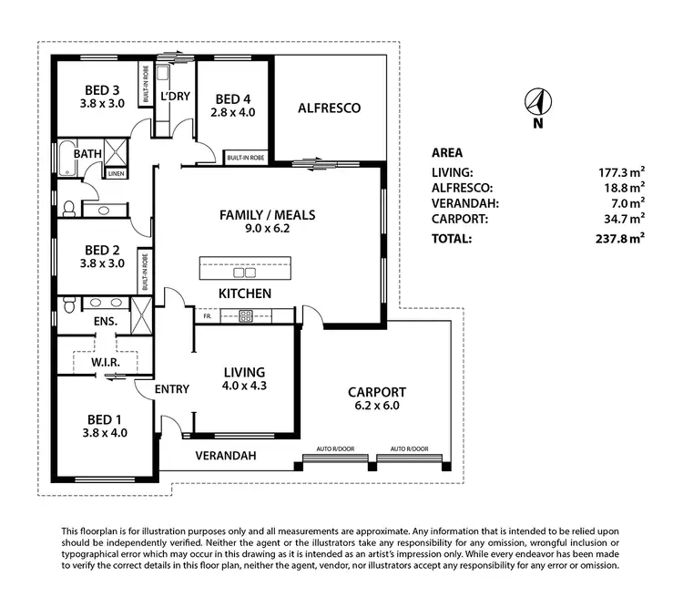 Floorplan of Homely house listing, 9 Cobb & Co Court, Strathalbyn SA 5255