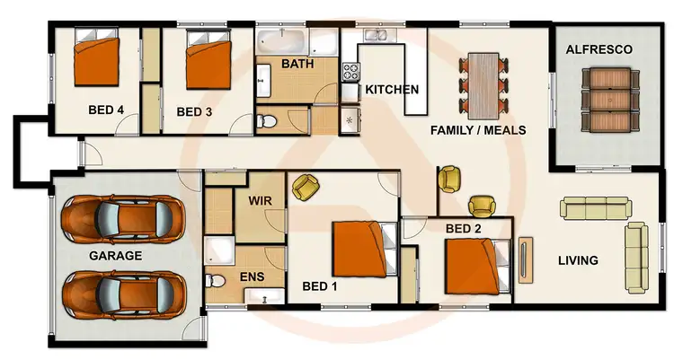 Floorplan of Homely house listing, 20 Hofmann Close, Oxley QLD 4075