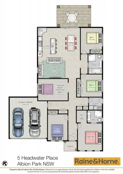 Floorplan of Homely house listing, 5 Headwater Place, Albion Park NSW 2527