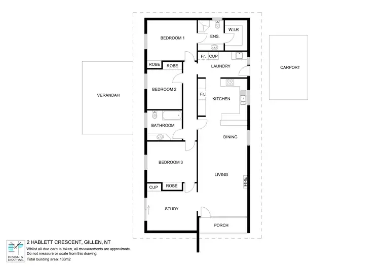 Floorplan of Homely house listing, 2 Hablett Crescent, Gillen NT 870