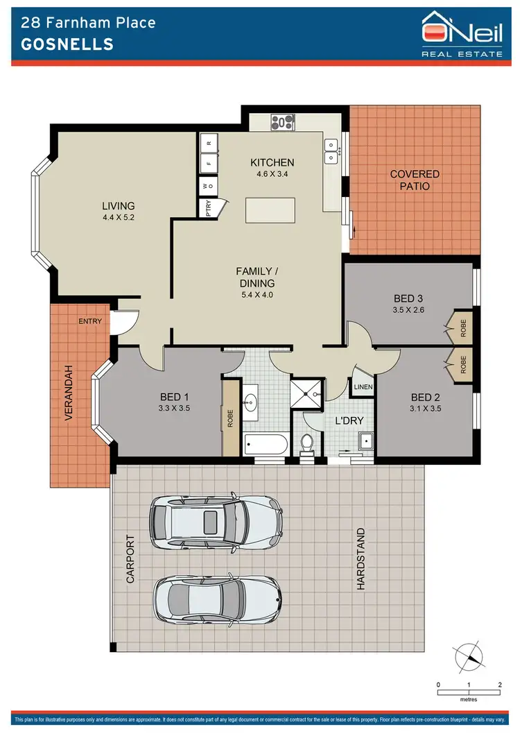 Floorplan of Homely house listing, 28 Farnham Place, Gosnells WA 6110