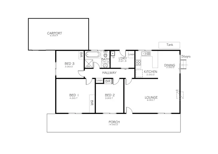 Floorplan of Homely house listing, 1a Ravendale Road, Port Lincoln SA 5606