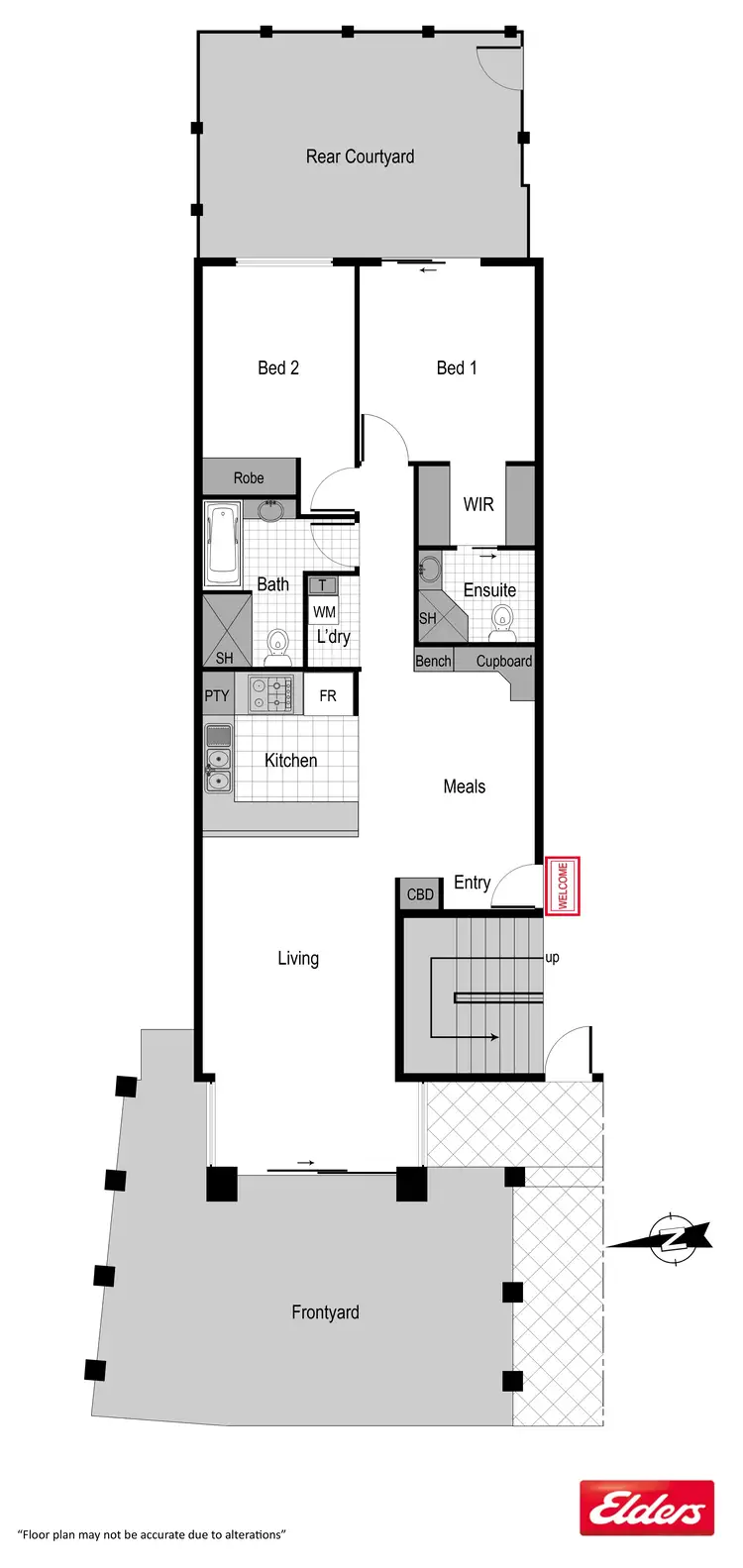 Floorplan of Homely apartment listing, 2/56 Ijong Street, Braddon ACT 2612