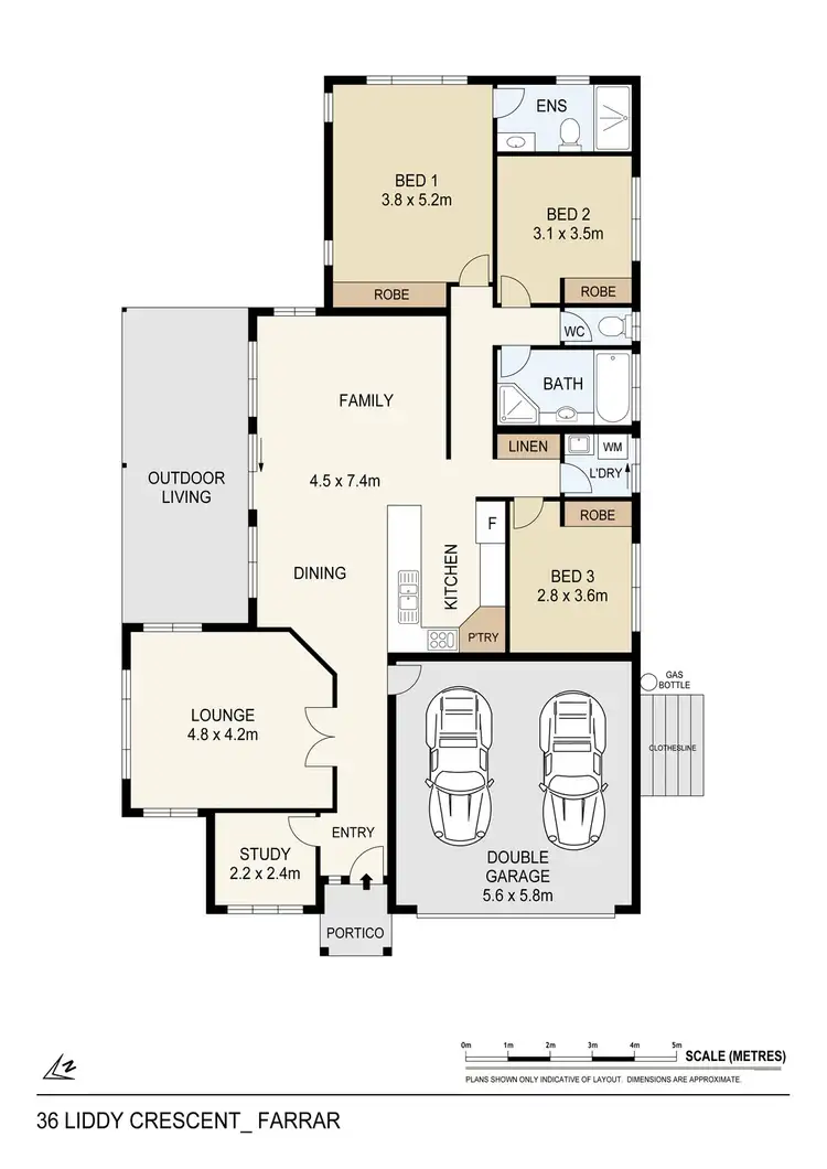 Floorplan of Homely house listing, 36 Liddy Crescent, Farrar NT 830