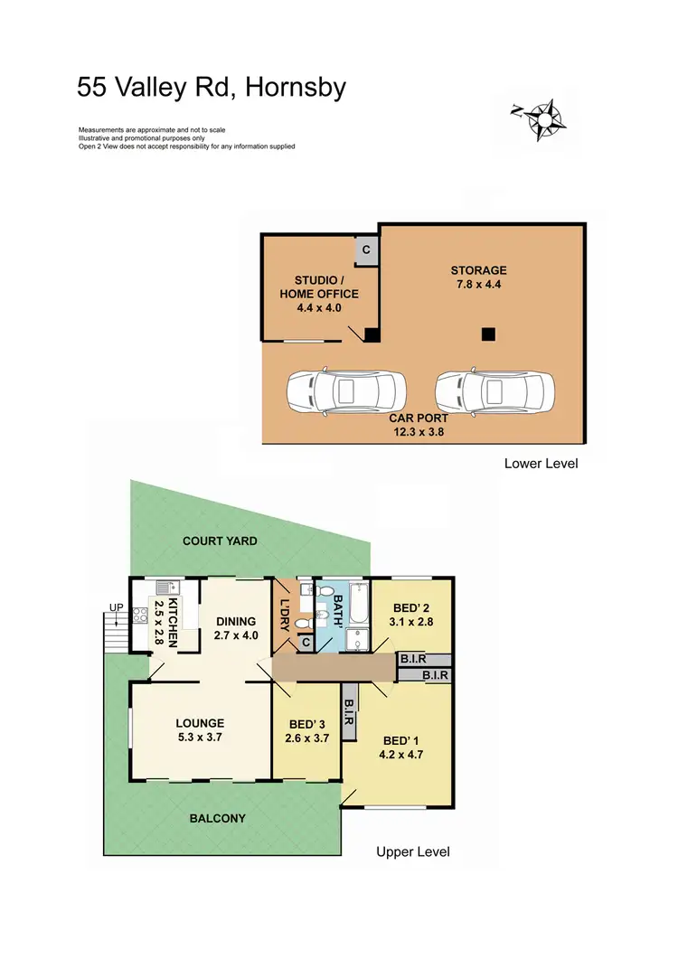 Floorplan of Homely house listing, 55 Valley Road, Hornsby NSW 2077