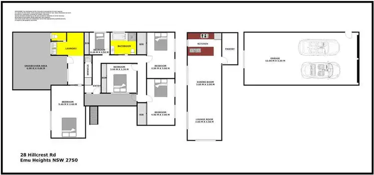 Floorplan of Homely house listing, 28 Hillcrest Road, Emu Heights NSW 2750
