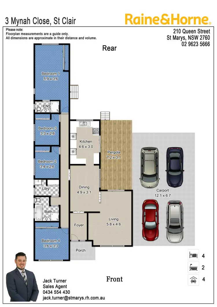 Floorplan of Homely house listing, 3 Mynah Close, St Clair NSW 2759