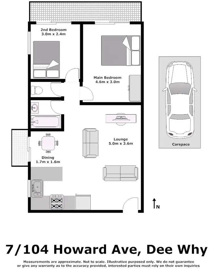Floorplan of Homely apartment listing, 7/104 Howard Ave, Dee Why NSW 2099