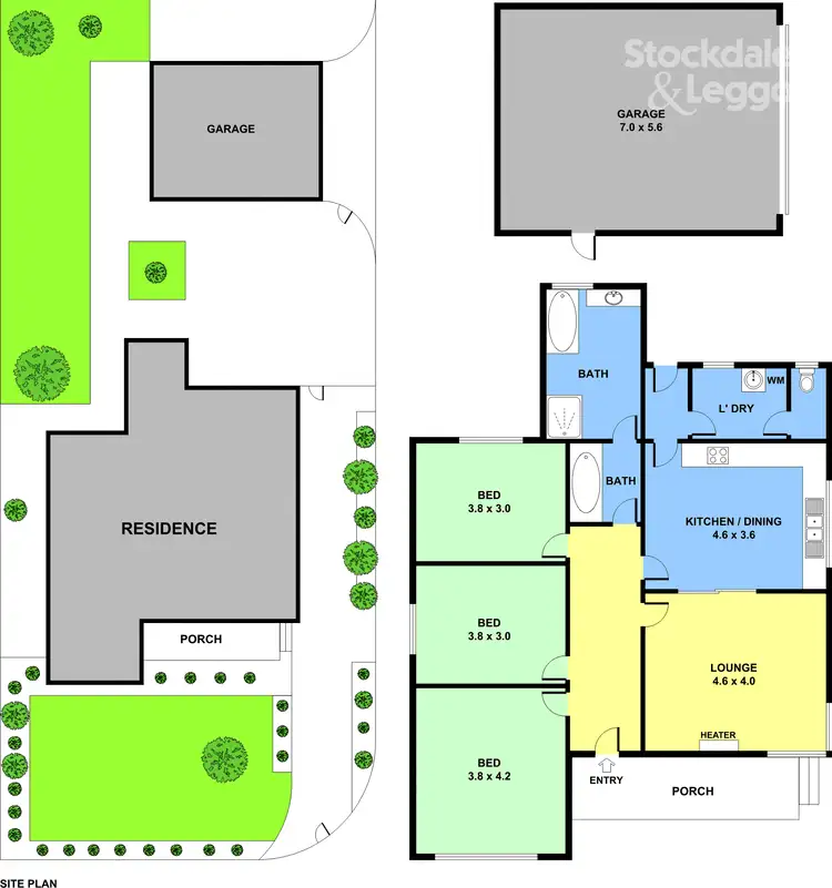 Floorplan of Homely house listing, 75 West Street ( HADFIELD), Glenroy VIC 3046