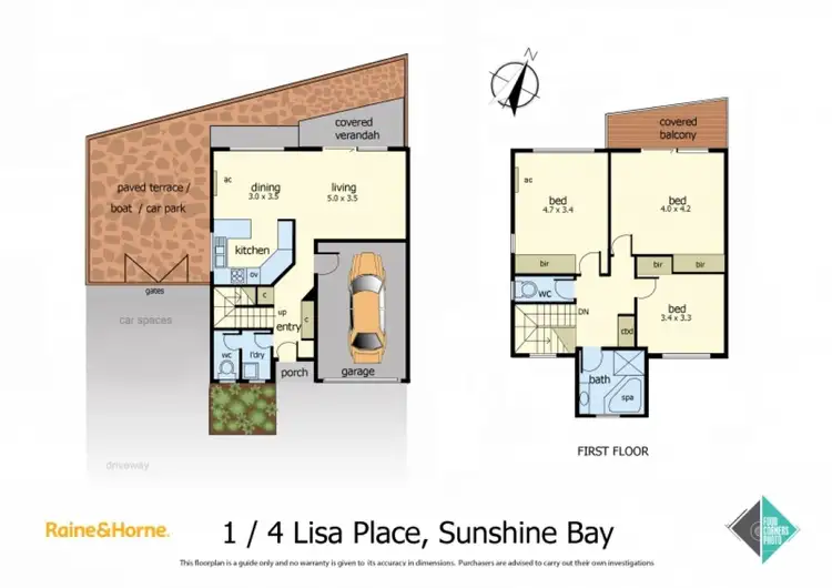 Floorplan of Homely unit listing, 1/4 Lisa Place, Sunshine Bay NSW 2536