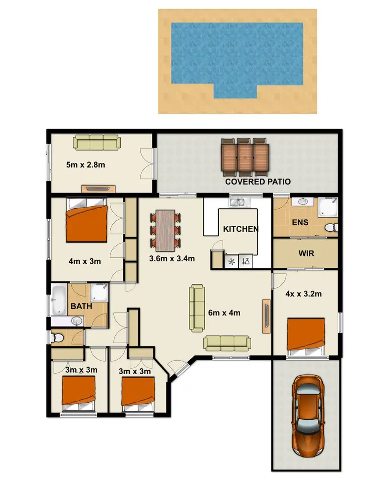 Floorplan of Homely house listing, 17 Jempal Court, Tanah Merah QLD 4128