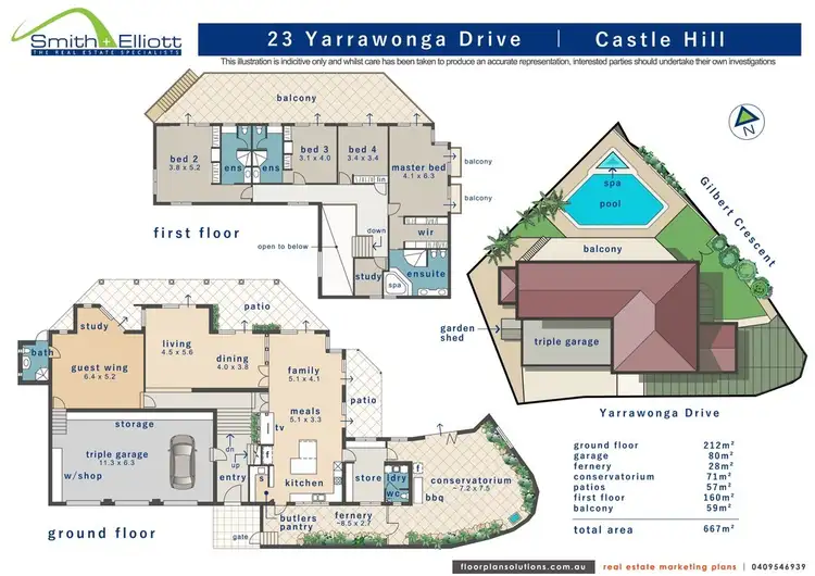 Floorplan of Homely house listing, 23 Yarrawonga Drive, Castle Hill QLD 4810
