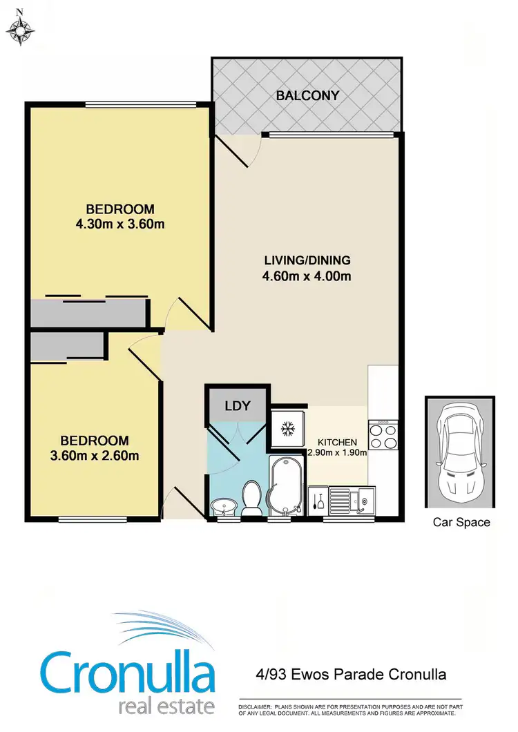 Floorplan of Homely apartment listing, 4/93 Ewos Parade, Cronulla NSW 2230