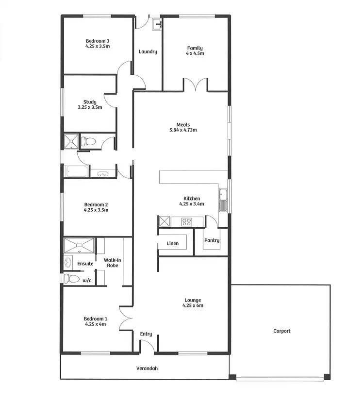 Floorplan of Homely house listing, 17 Bigmore Road, Murray Bridge SA 5253