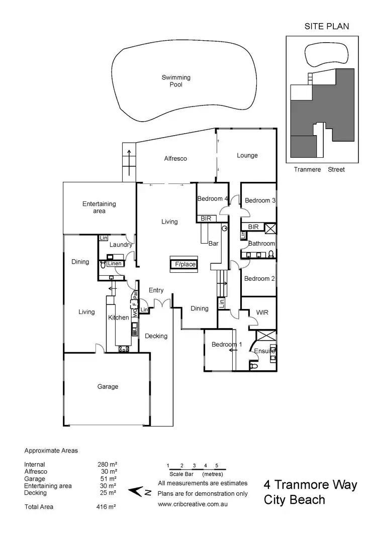 Floorplan of Homely house listing, 4 Tranmore Way, City Beach WA 6015