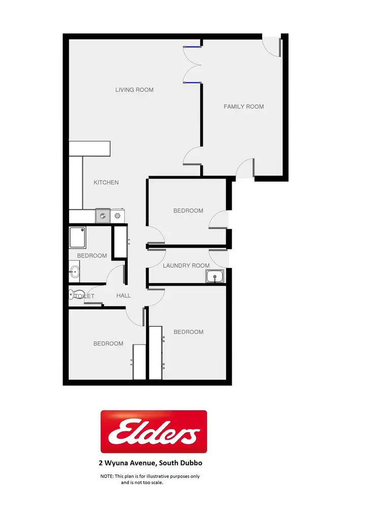 Floorplan of Homely house listing, 2 Wyuna Avenue, Dubbo NSW 2830