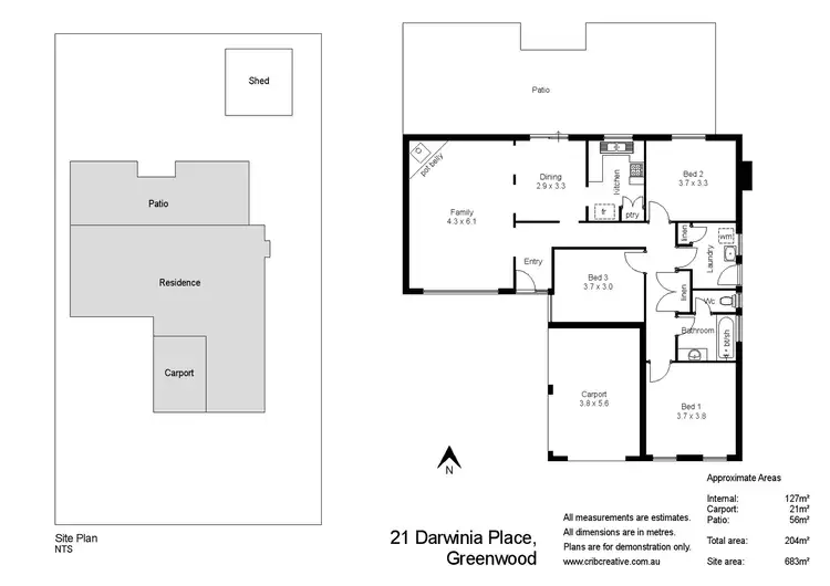 Floorplan of Homely house listing, 21 Darwinia Place, Greenwood WA 6024