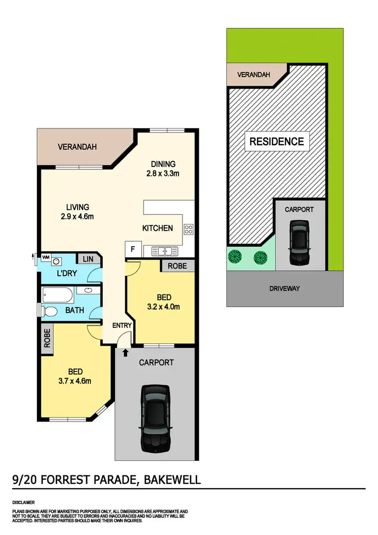 Floorplan of Homely unit listing, 9/20 Forrest Parade, Bakewell NT 832