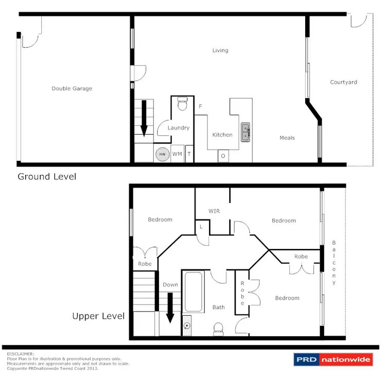 Floorplan of Homely townhouse listing, 18/6 John Robb Way, Cudgen NSW 2487