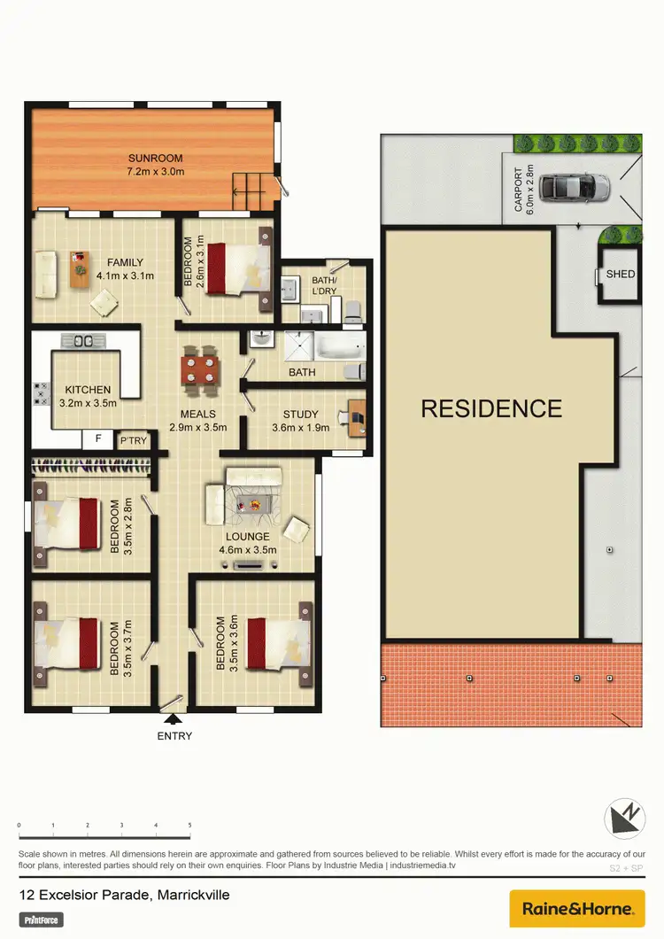Floorplan of Homely house listing, 12 Excelsior Parade, Marrickville NSW 2204