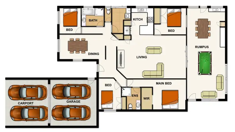 Floorplan of Homely house listing, 34 Treeline Pl, Durack QLD 4077