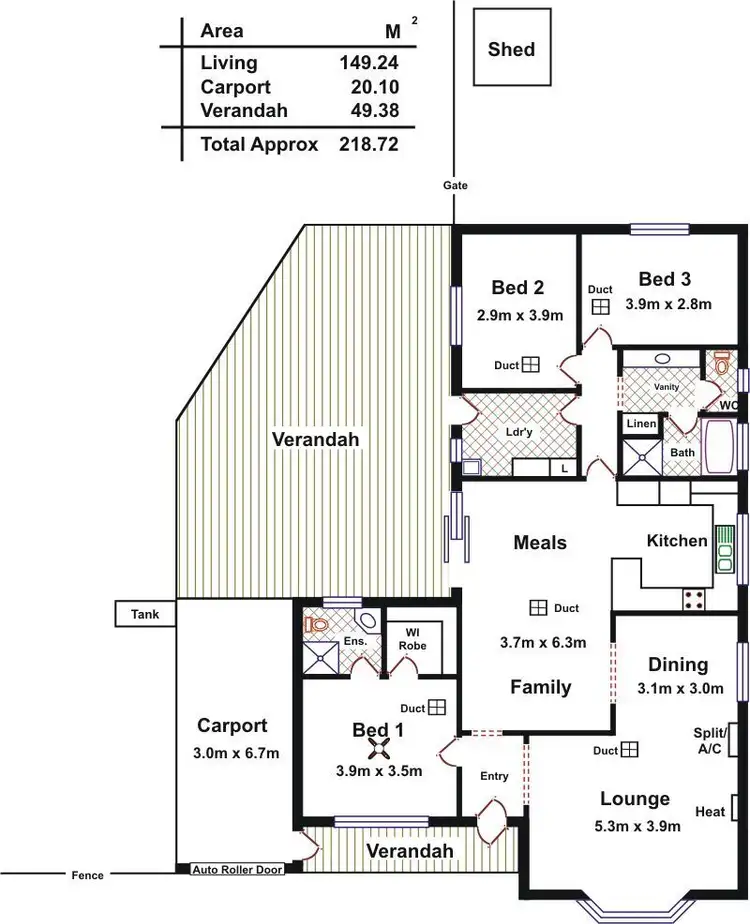 Floorplan of Homely house listing, 8 Bassett Crescent, Gawler East SA 5118