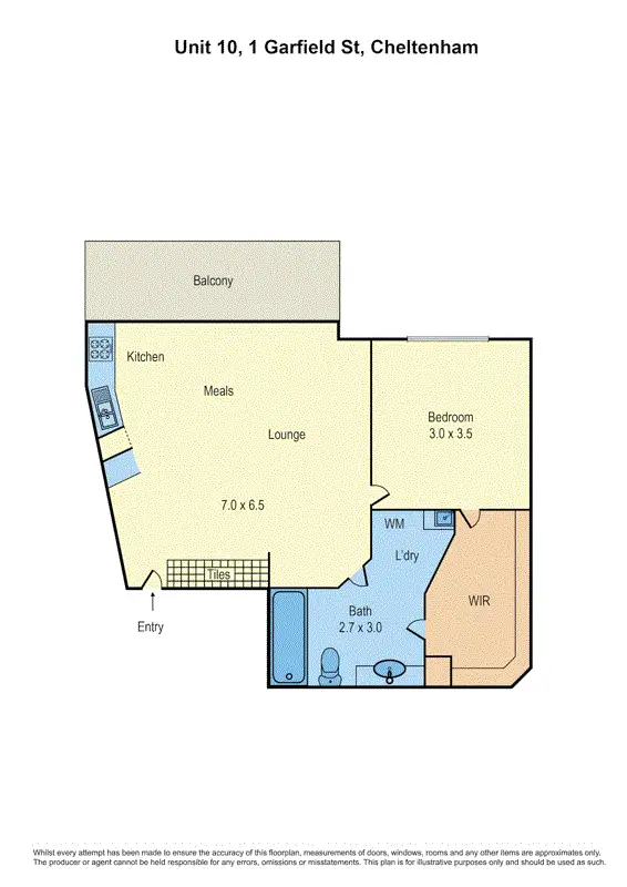 Floorplan of Homely apartment listing, 10/1 Garfield Street, Cheltenham VIC 3192