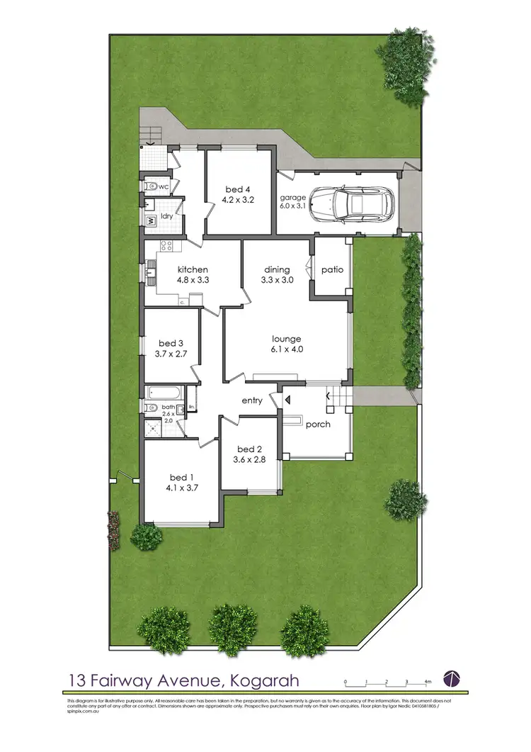 Floorplan of Homely house listing, 13 Fairway Avenue, Kogarah NSW 2217