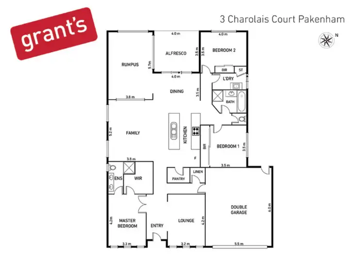 Floorplan of Homely house listing, 3 Charolais Court, Pakenham VIC 3810