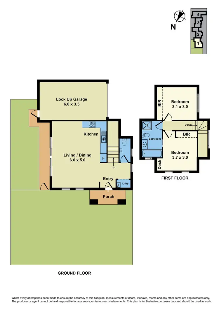 Floorplan of Homely unit listing, 17 Stenhouse Avenue, Brooklyn VIC 3012
