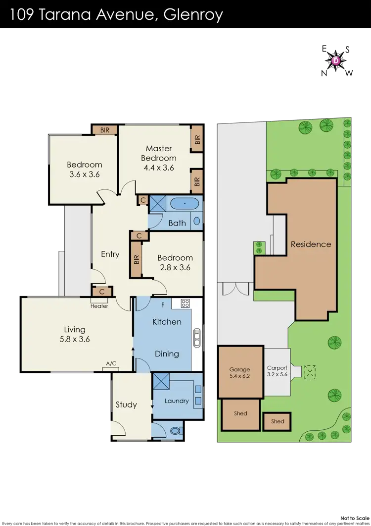 Floorplan of Homely house listing, 109 Tarana Avenue, Glenroy VIC 3046