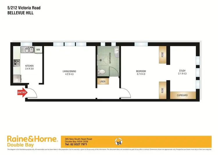 Floorplan of Homely apartment listing, 5/212 Victoria Road, Bellevue Hill NSW 2023