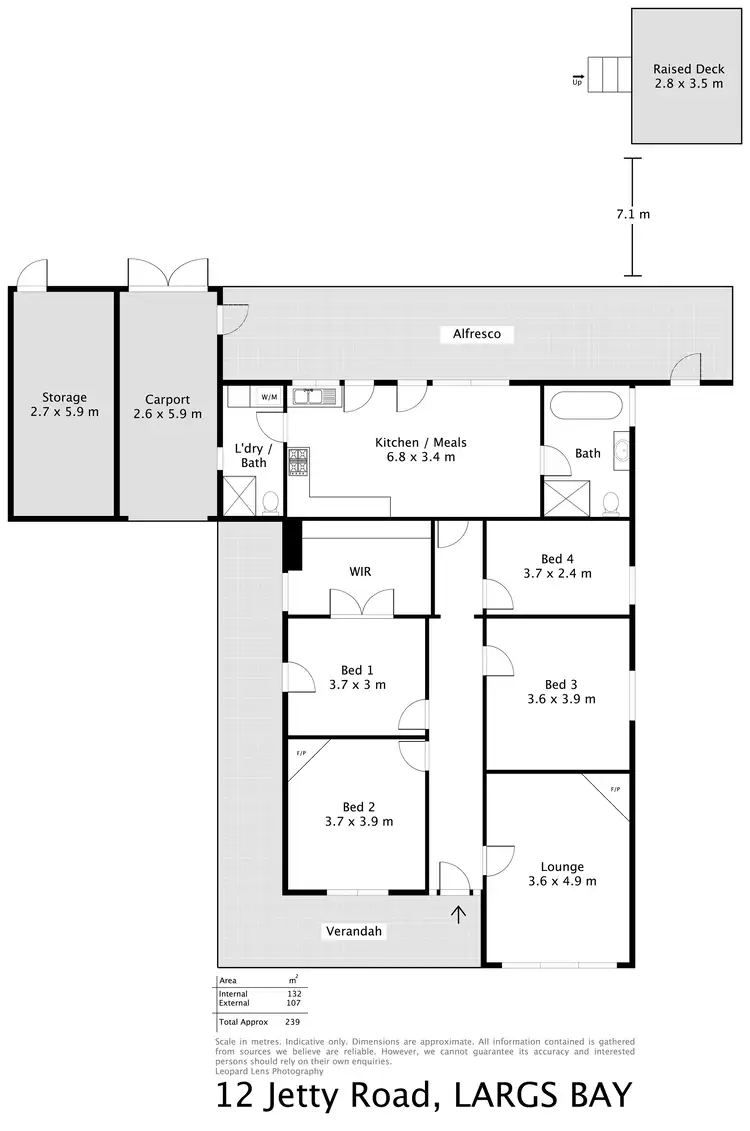 Floorplan of Homely house listing, 12 Jetty Road, Largs Bay SA 5016