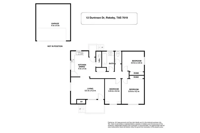 Floorplan of Homely house listing, 12 Duntroon Drive, Rokeby TAS 7019