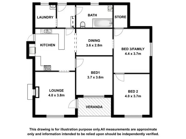 Floorplan of Homely house listing, 4 Wattle Street, Mount Gambier SA 5290