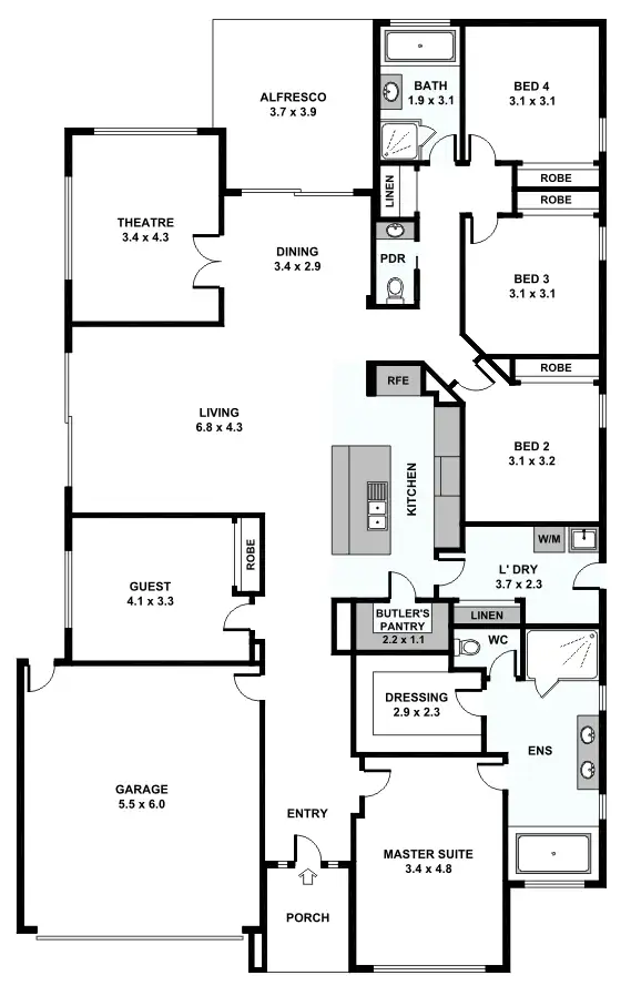 Floorplan of Homely house listing, 39 Nankeen Avenue, Lara VIC 3212