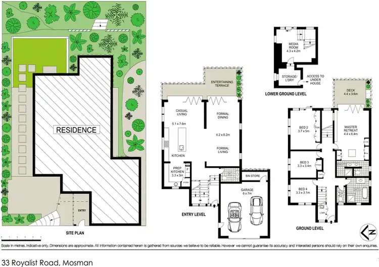 Floorplan of Homely house listing, 33 Royalist Road, Mosman NSW 2088