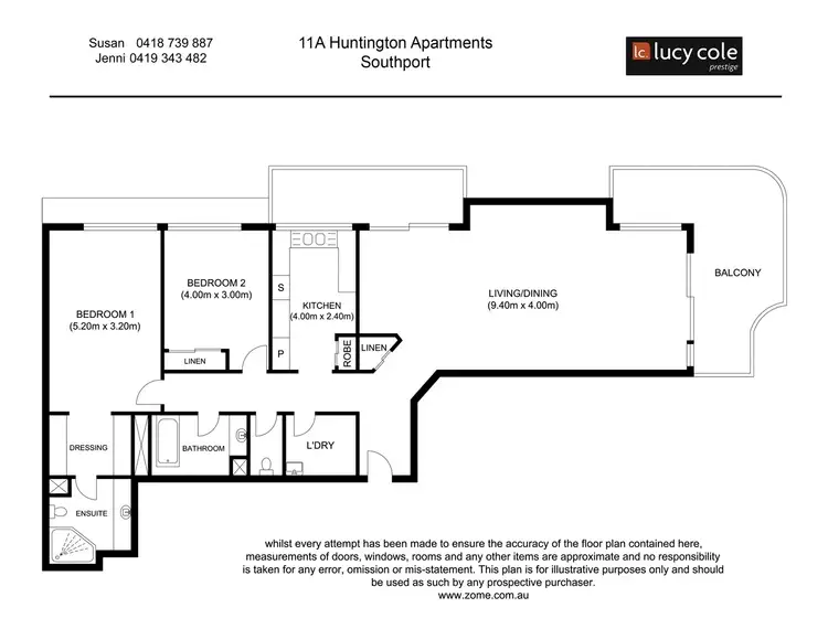 Floorplan of Homely apartment listing, 11A/10 Marine Pde, Southport QLD 4215