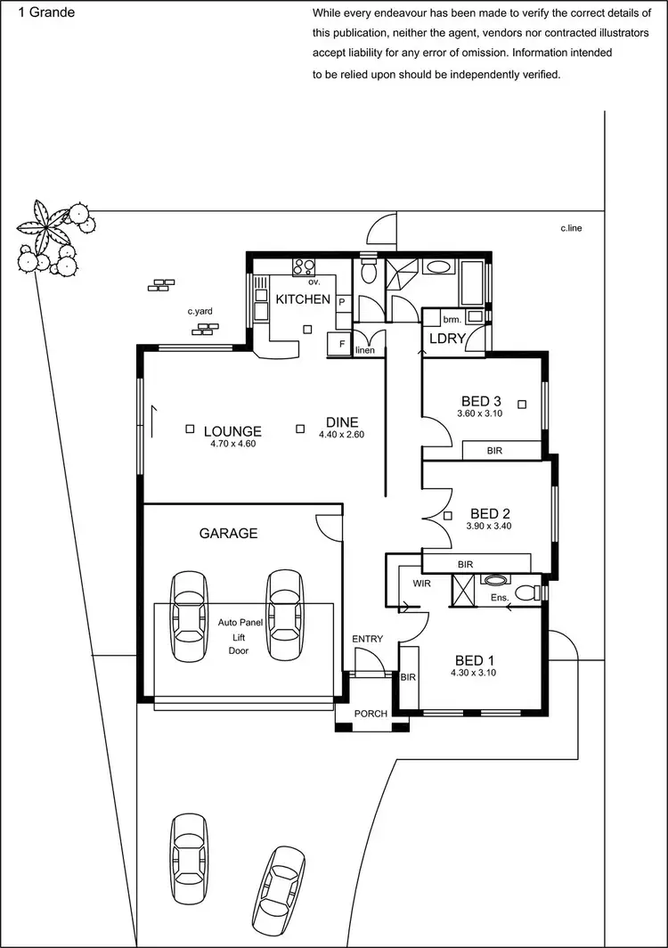 Floorplan of Homely house listing, 1 Grande Street, Hectorville SA 5073