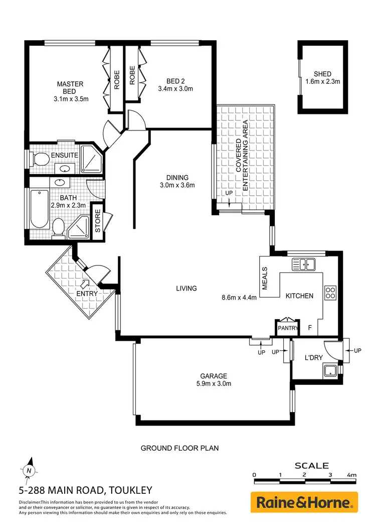 Floorplan of Homely house listing, 5/288 Main Road, Toukley NSW 2263