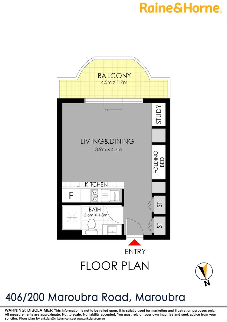 Floorplan of Homely apartment listing, 406/200 Maroubra Road, Maroubra NSW 2035