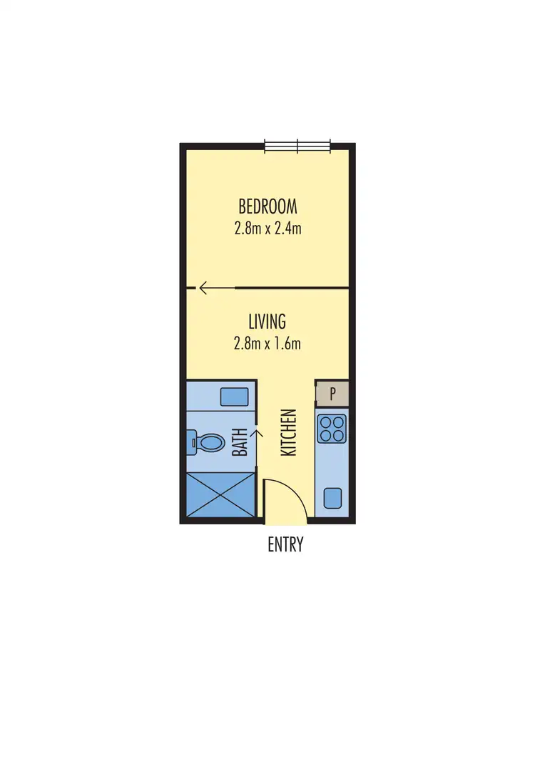 Floorplan of Homely apartment listing, 116/9 High Street, North Melbourne VIC 3051
