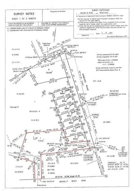 Floorplan of Homely land listing, Lot 1 Annears Road, Blackwall TAS 7275