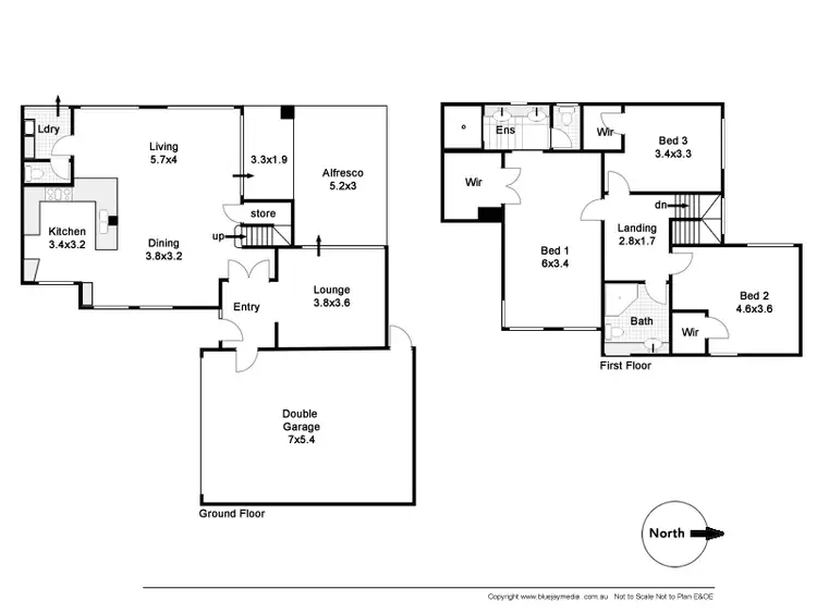Floorplan of Homely house listing, 171A Woodside Street, Doubleview WA 6018