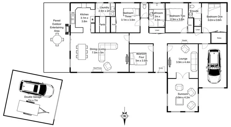 Floorplan of Homely house listing, 8 Onyx Court, Perth TAS 7300