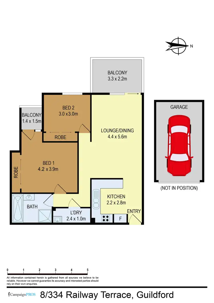 Floorplan of Homely unit listing, 8/334-336 Railway Terrace, Guildford NSW 2161