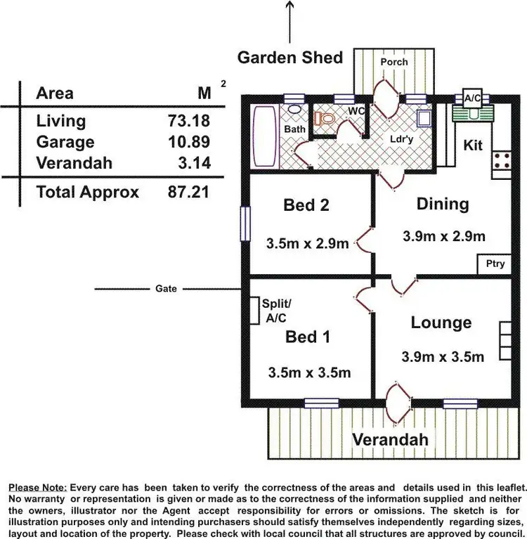 Floorplan of Homely house listing, 35 Birdbush Street, Elizabeth North SA 5113