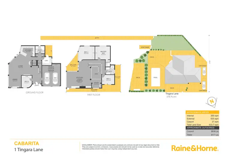 Floorplan of Homely house listing, 1 Tingara Lane, Cabarita NSW 2137