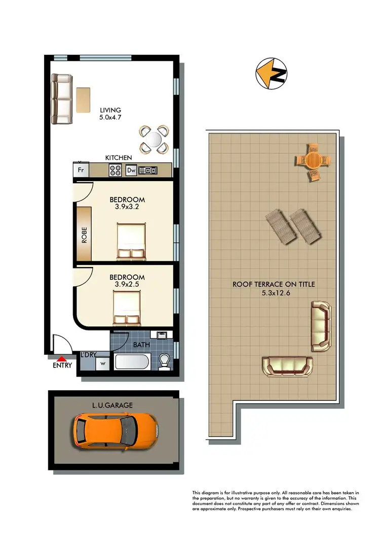 Floorplan of Homely apartment listing, 7/206 Hastings Parade, North Bondi NSW 2026